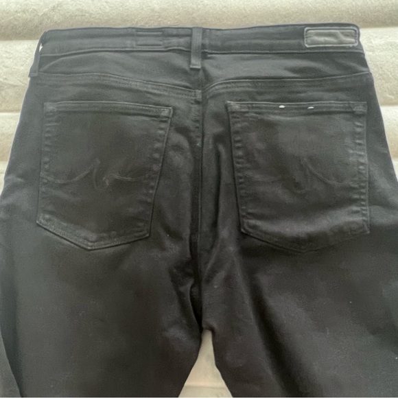 AG Prima Mid Rise Cigarette Jeans in Black - Picture 9 of 10